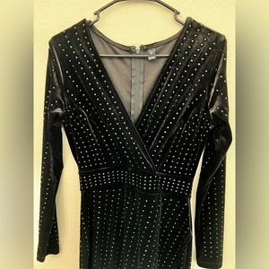 Black formal dress long sleeves